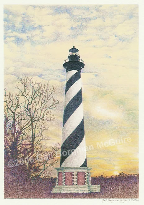 Cape Hatterus Lighthouse notecard