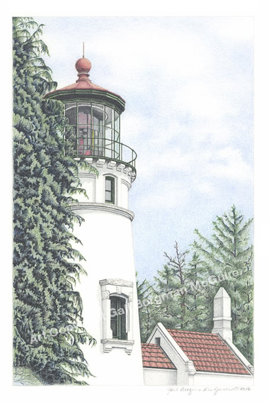 Heceta Head Light notecard