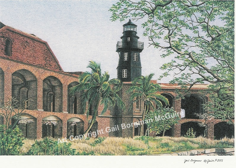 Fort Jefferson Lighthouse notecard